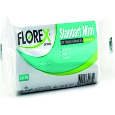 Flodex Mini Şeffaf Çöp Torbası 44*45 cm 40LI