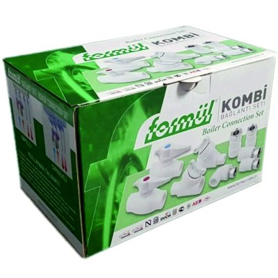 Formül Kombi Bğlantı Seti 8li Eko(Dirsekli)