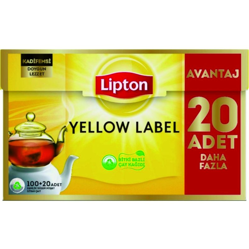 LİPTON YELLOW DEMLİK POŞET 120Lİ 384GR
