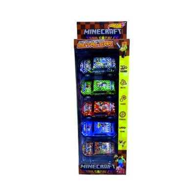 MİNECRAFTLI ÇEK BIRAK METAL ARABA 5 Lİ