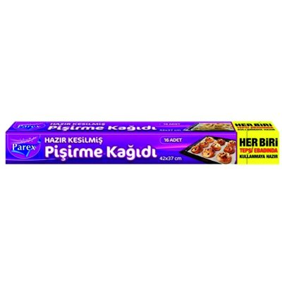 Parex Hazır Kesilmiş Pişirme Kağıdı Hazır Kesilmiş 16lı