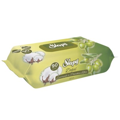 Sleepy Zeytinyağlı Islak Havlu 90LI