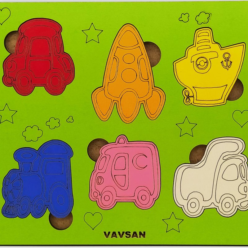 Vavsan Taşıt Araç Puzzle Oyuncak
