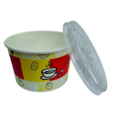 ÇORBA KASESİ KAPAKLI 16OZ 25LI