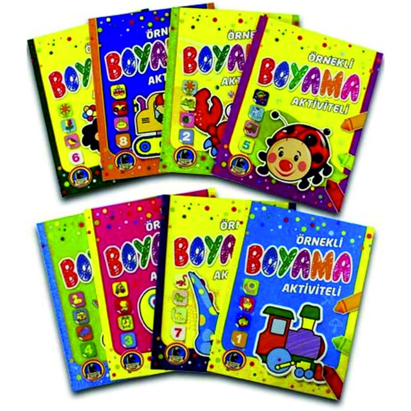 ÖRNEKLİ BOYAMA SETİ 10LU PK 16SAYFA